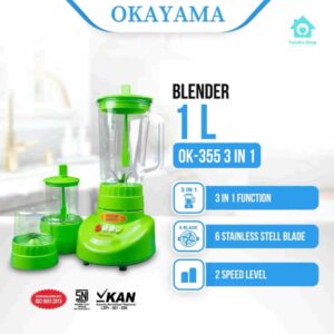 Blender Okayama OK-355 3 in 1 Review Murah Tapi Serbaguna, Worth It untuk Dapur Sehari-hari (1)