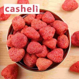 Review Casheli Strawberry Kering Freeze Dried 50g – Snack Sehat Crispy Terlaris! (Rp 25.830 ⭐4.8) (1)