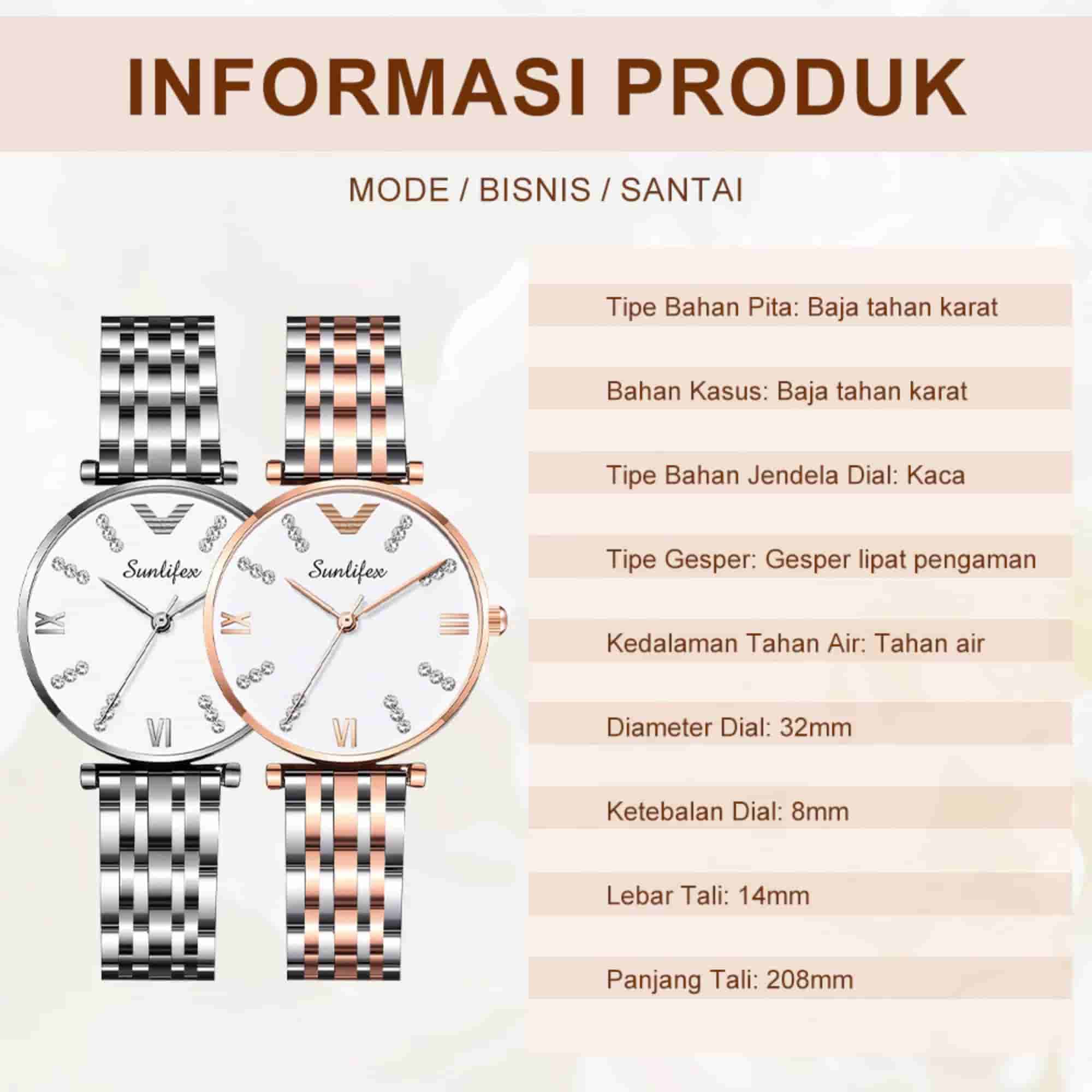 Review Jujur Sunlifex Jam Tangan Wanita Berlian 9018 (4) (1)