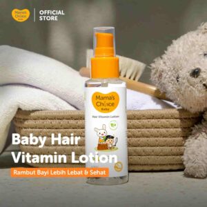 Baby hair vitamin lotion; rambut bayi lebih lebat dan sehat (1)
