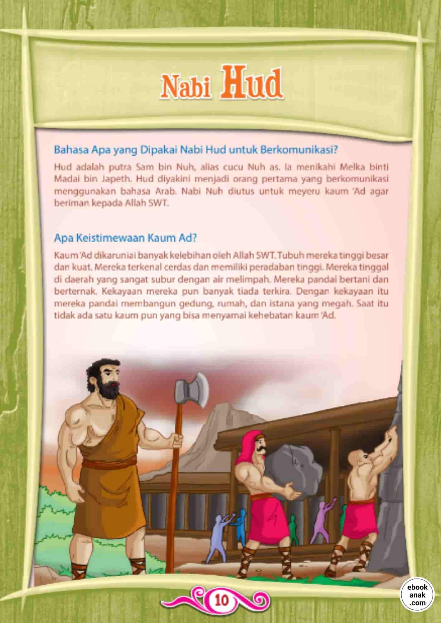 Bahasa apa yang dipakai Nabi Hud untuk berkomunikasi (Kisah Menakjubkan 25 Nabi dan Rasul) (1)