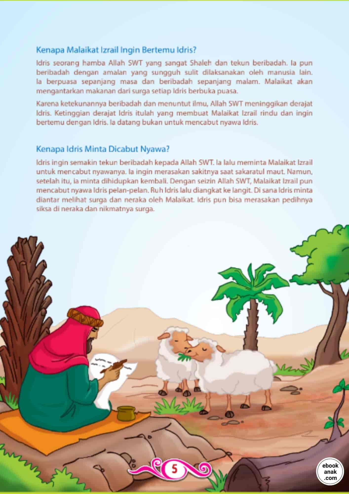 Kenapa Malaikat Izrail ingin Bertemu Idris (Kisah Menakjubkan 25 Nabi dan Rasul) (1) (1)
