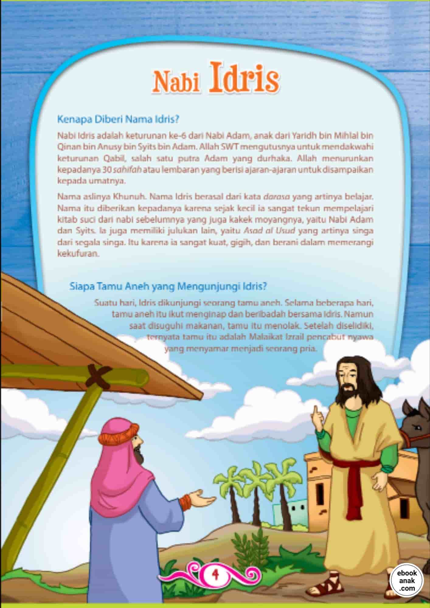 Kenapa diberi nama Idris (Kisah Menakjubkan 25 Nabi dan Rasul) (1)