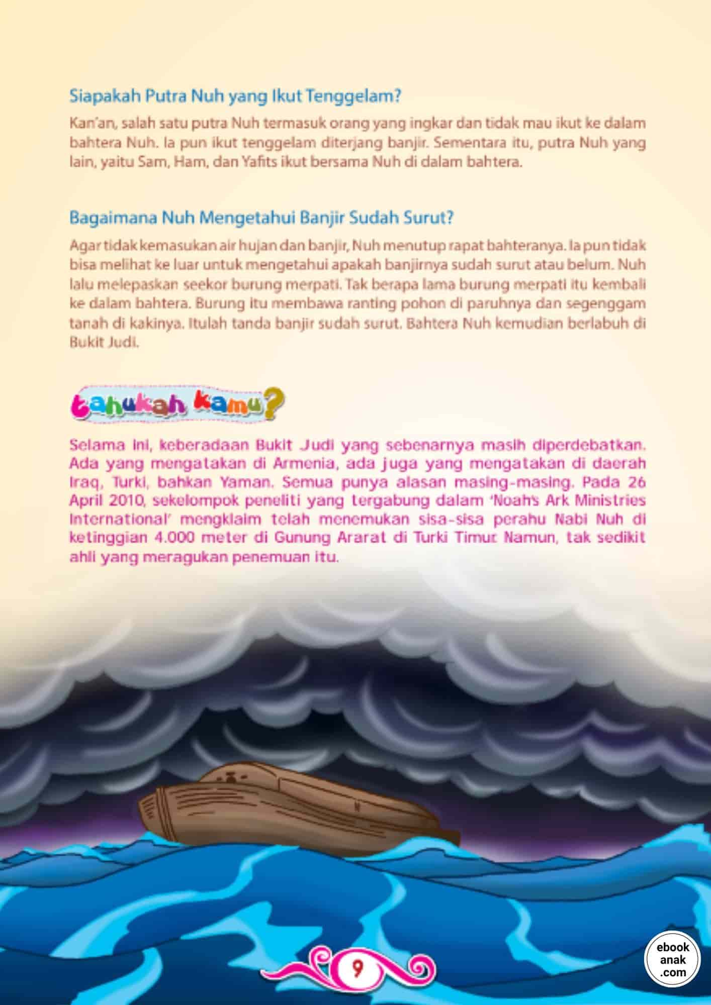 Siapakah putra Nabi Nuh yang ikut tenggelam (Kisah Menakjubkan 25 Nabi dan Rasul) (1)