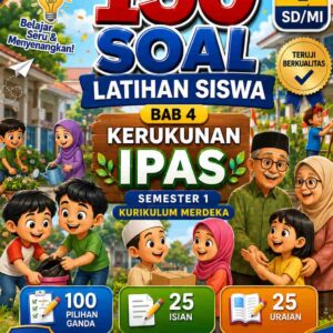150 Soal Latihan Cover Depan Siswa Bab 4 Kerukunan IPAS Kelas 1 SDMI Semester 1 Kurikulum Merdeka