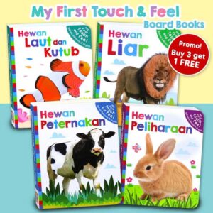 My First Touch and Feel Hewan Board Books-Baby Sensory Book